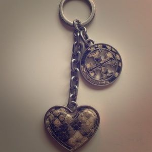 Tory Burch python key chain